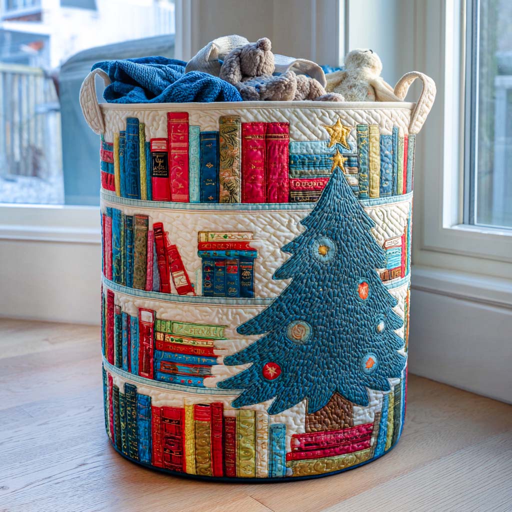 Tree and Tales Quilted Laundry Basket Clothes Hamper Christmas Presents For Grandmother