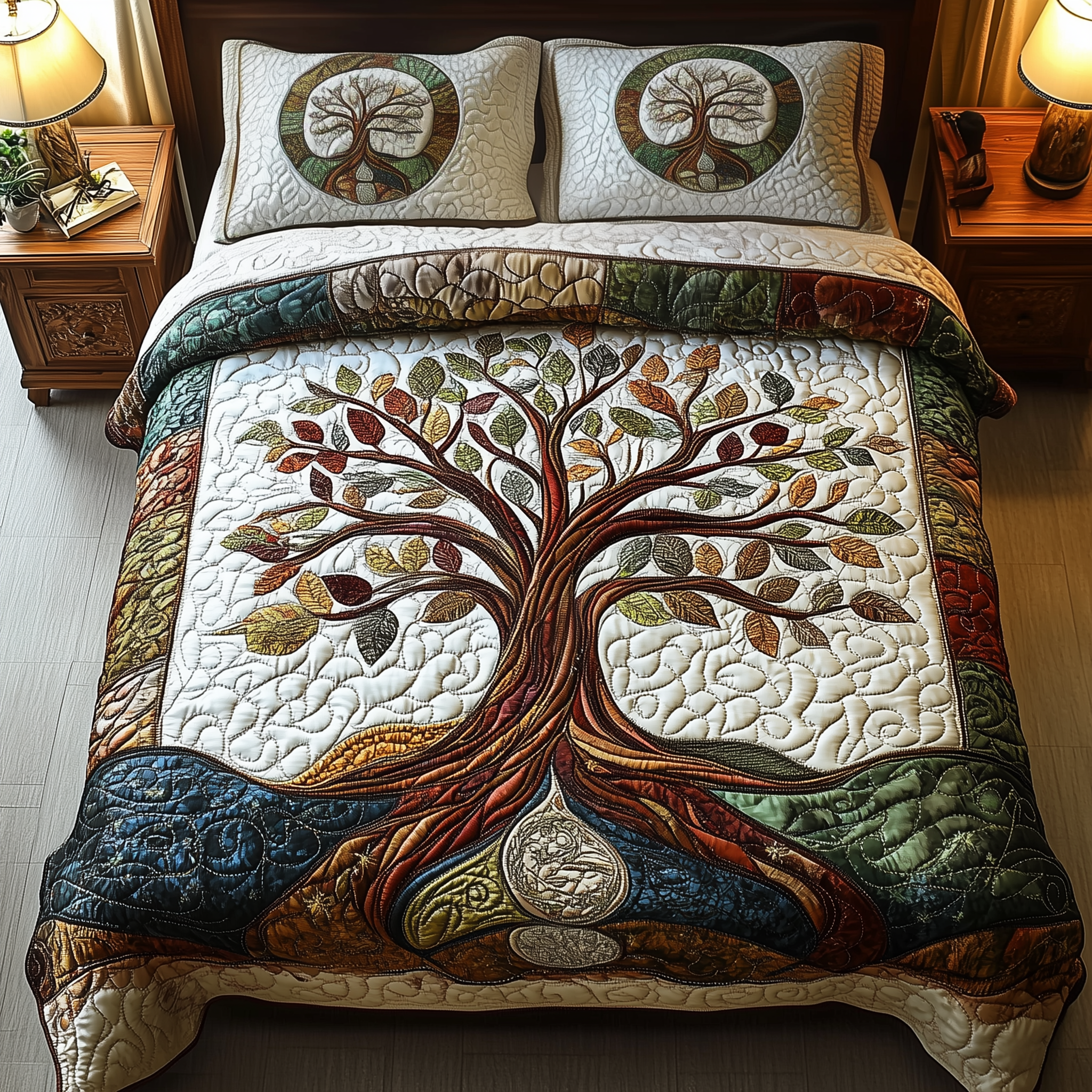 Tree Of Life Quilted Bedding Set Bedding Ideas Tree Of Life Christmas Gifts