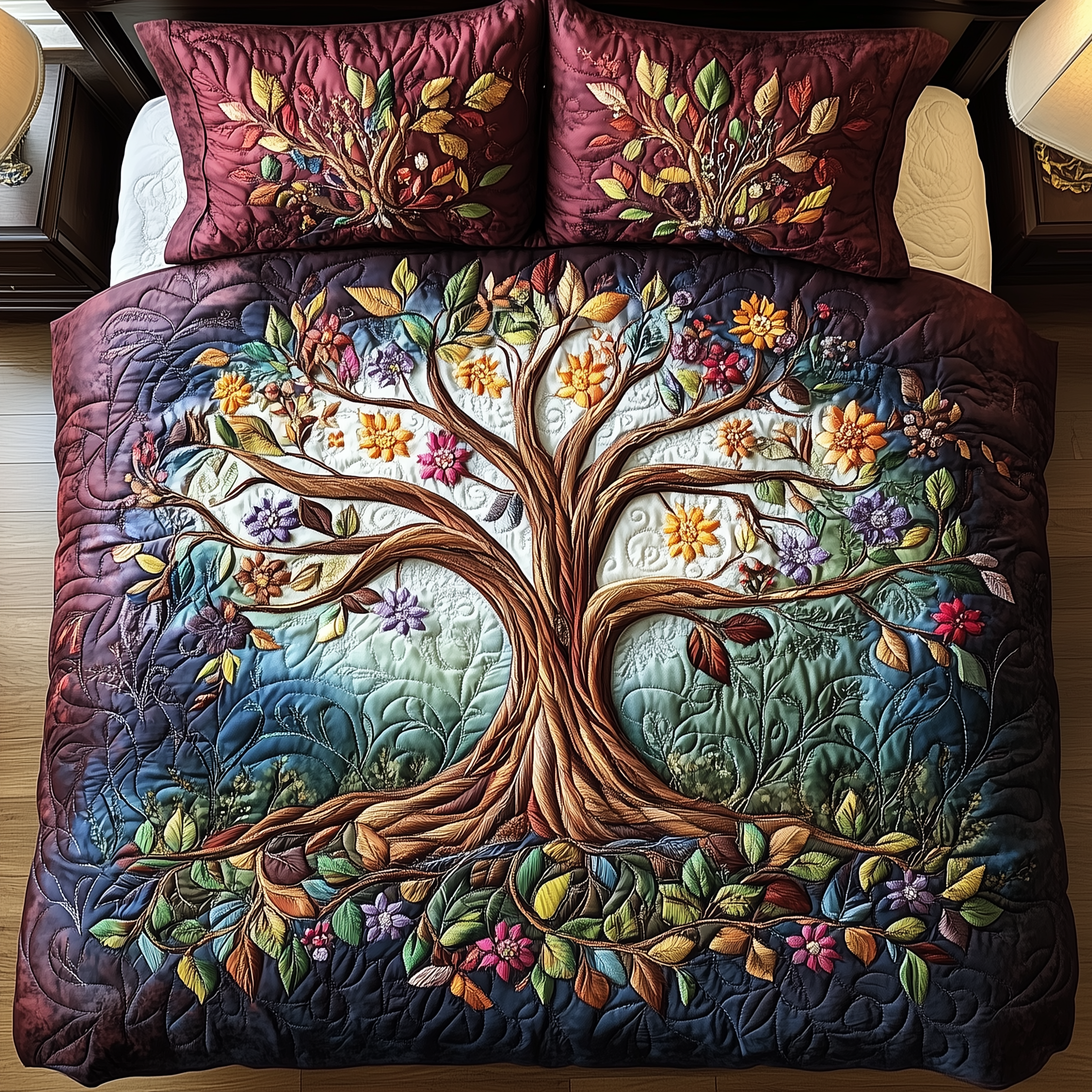 Tree Of Life Quilted Bedding Set Bedroom Decorations Tree Of Life Gifts For Mom