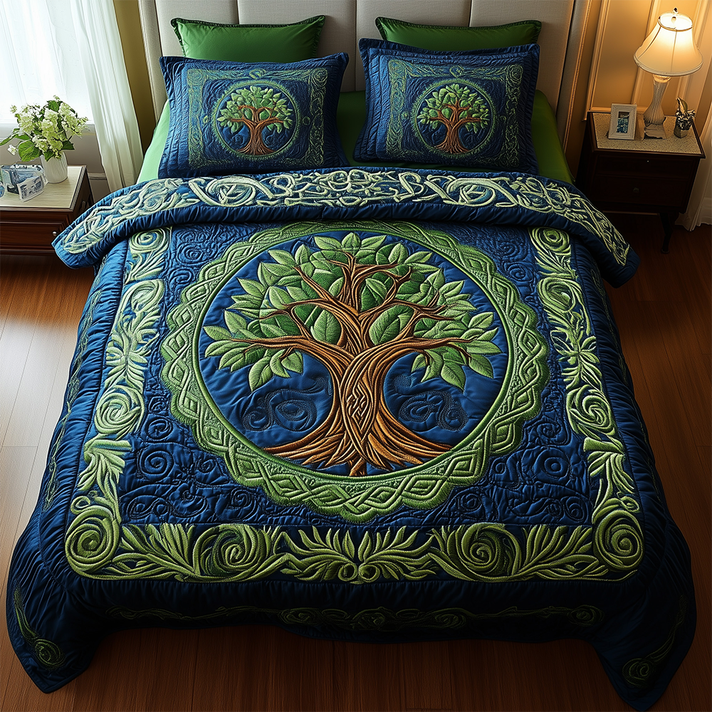 Tree Of Life Quilted Bedding Set Best Bedding Comforter Sets Tree Of Life Gifts For Adults