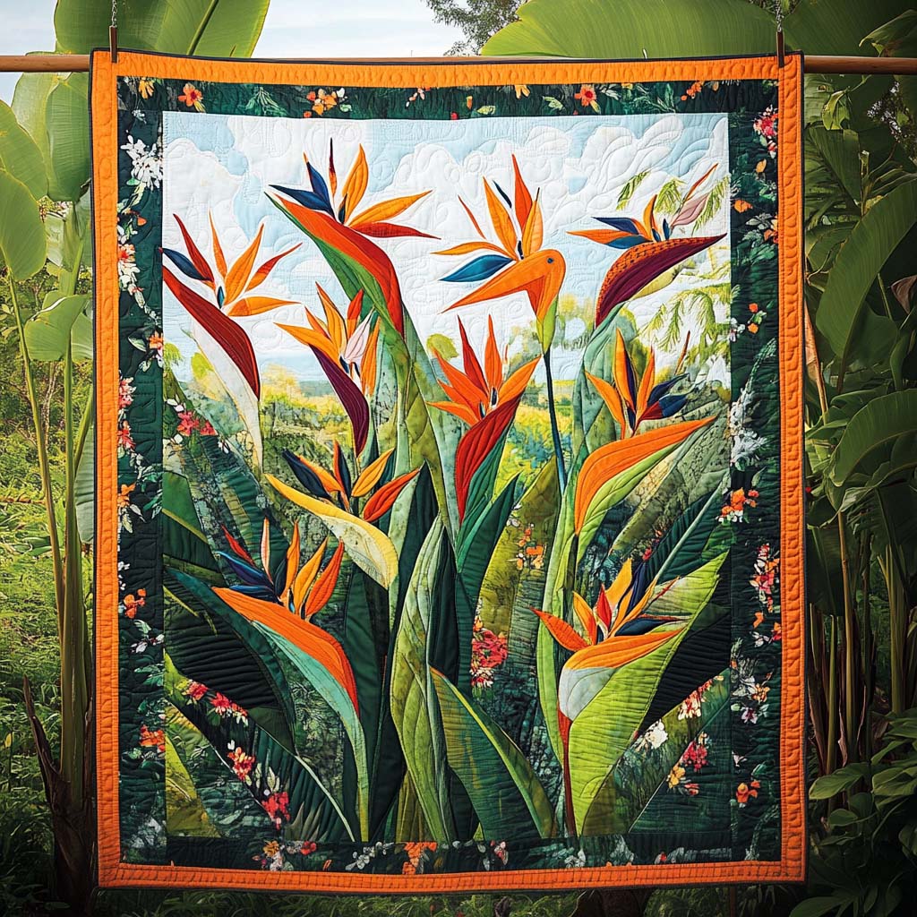 Tropical Bloom Dance Quilted Blanket Best Bedspread Set Useful Gifts For Mom