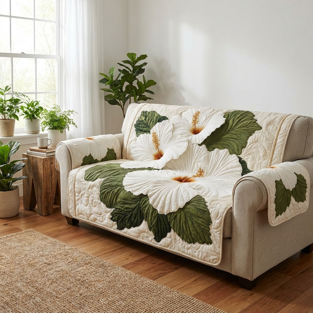 Tropical Bloom Quilted Sofa Cover Sofa Saver Covers Great Gifts For Mom