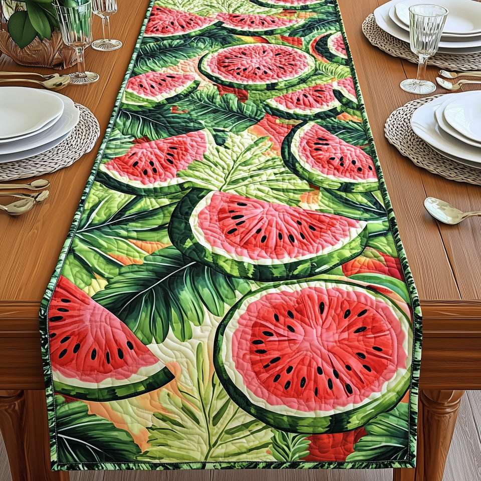 Tropical Watermelon Quilted Table Runner Dinner Table Decor Ideas Good Mothers Day Gift Ideas