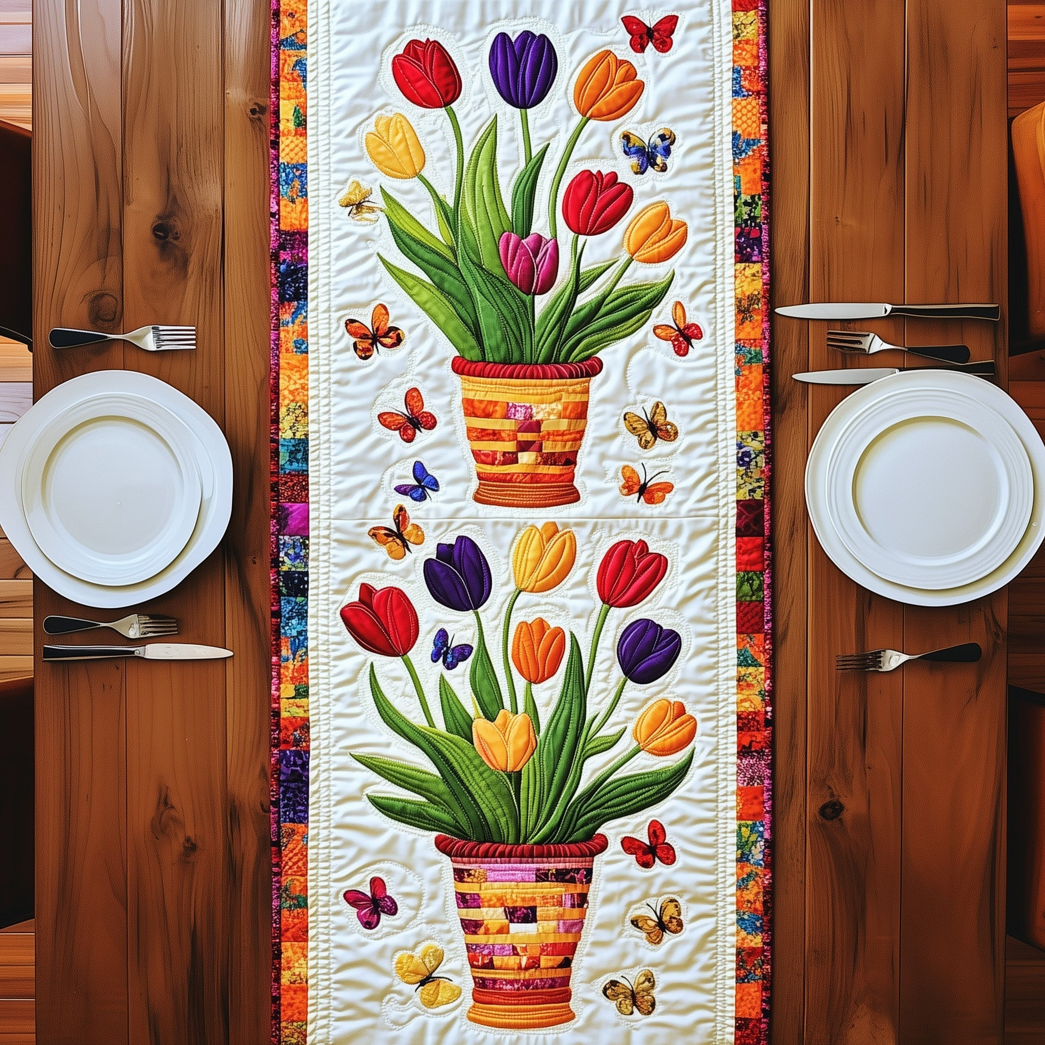 Tulip Quilted Table Runner Dinner Table Decor Ideas Target Mother's Day Gifts