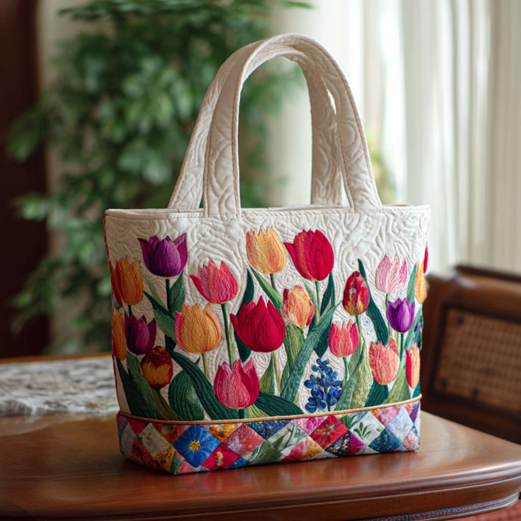 Tulip Season Bliss Quilted Tote Bag Best Shoulder Bags For Everyday Top 10 Mother's Day Gift Ideas