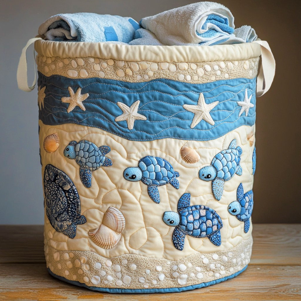 Turtle Bay Quilted Laundry Basket Folding Laundry Hamper Mother's Day Gift Ideas For Wife
