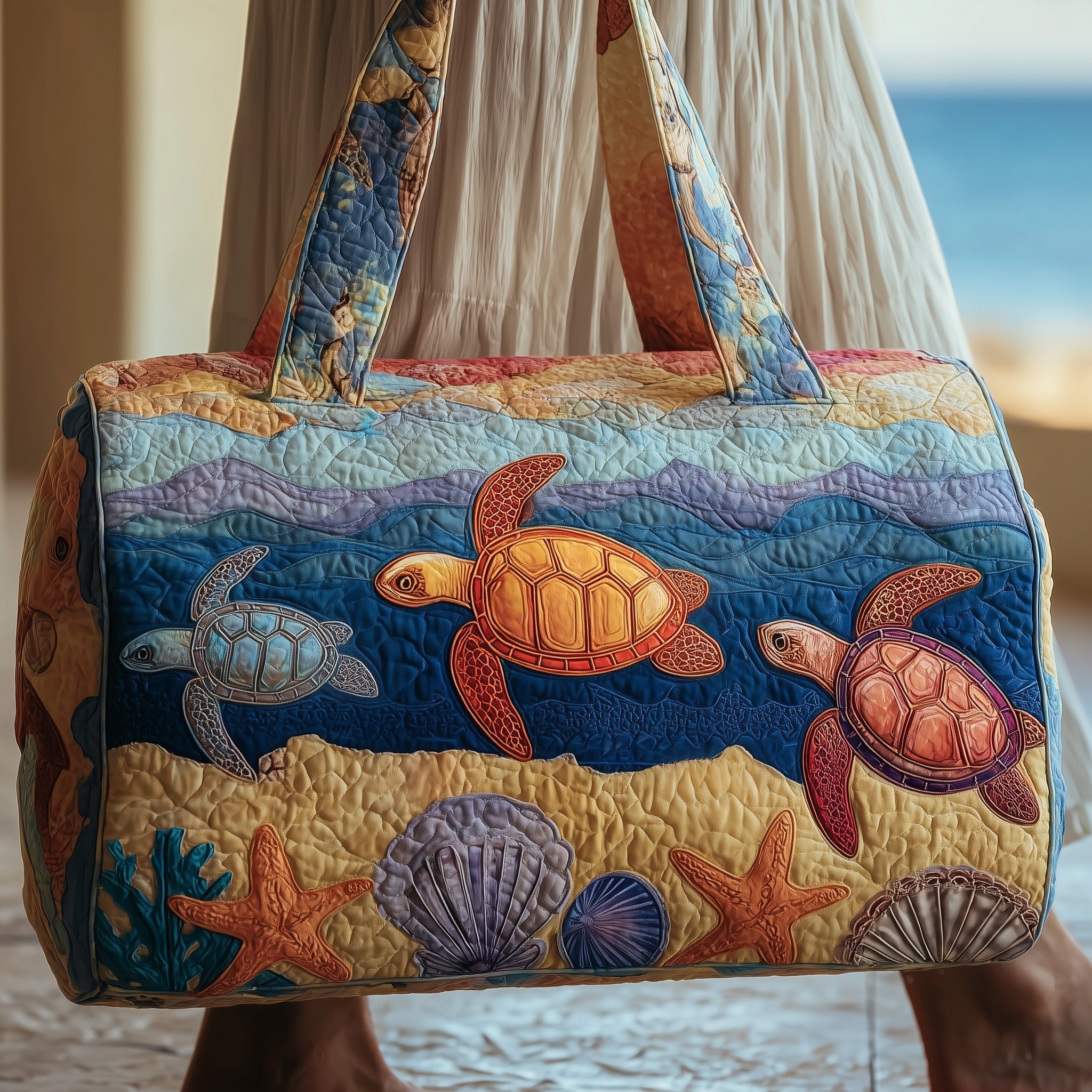 Turtle Quilted Duffle Bag Best Duffle Bags For Women Moms Day Gifts