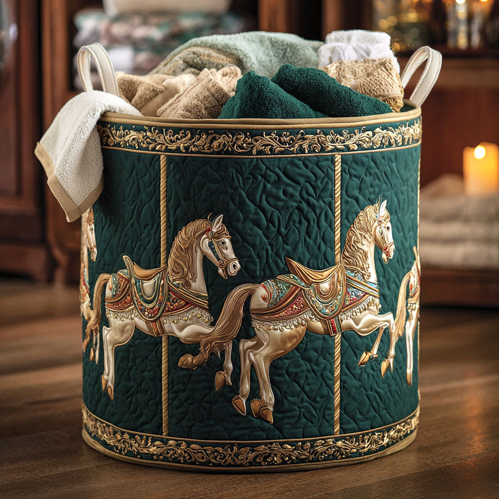 Twilight Brocade Quilted Laundry Basket Unique Cool Laundry Basket Christmas Ideas For Grandma