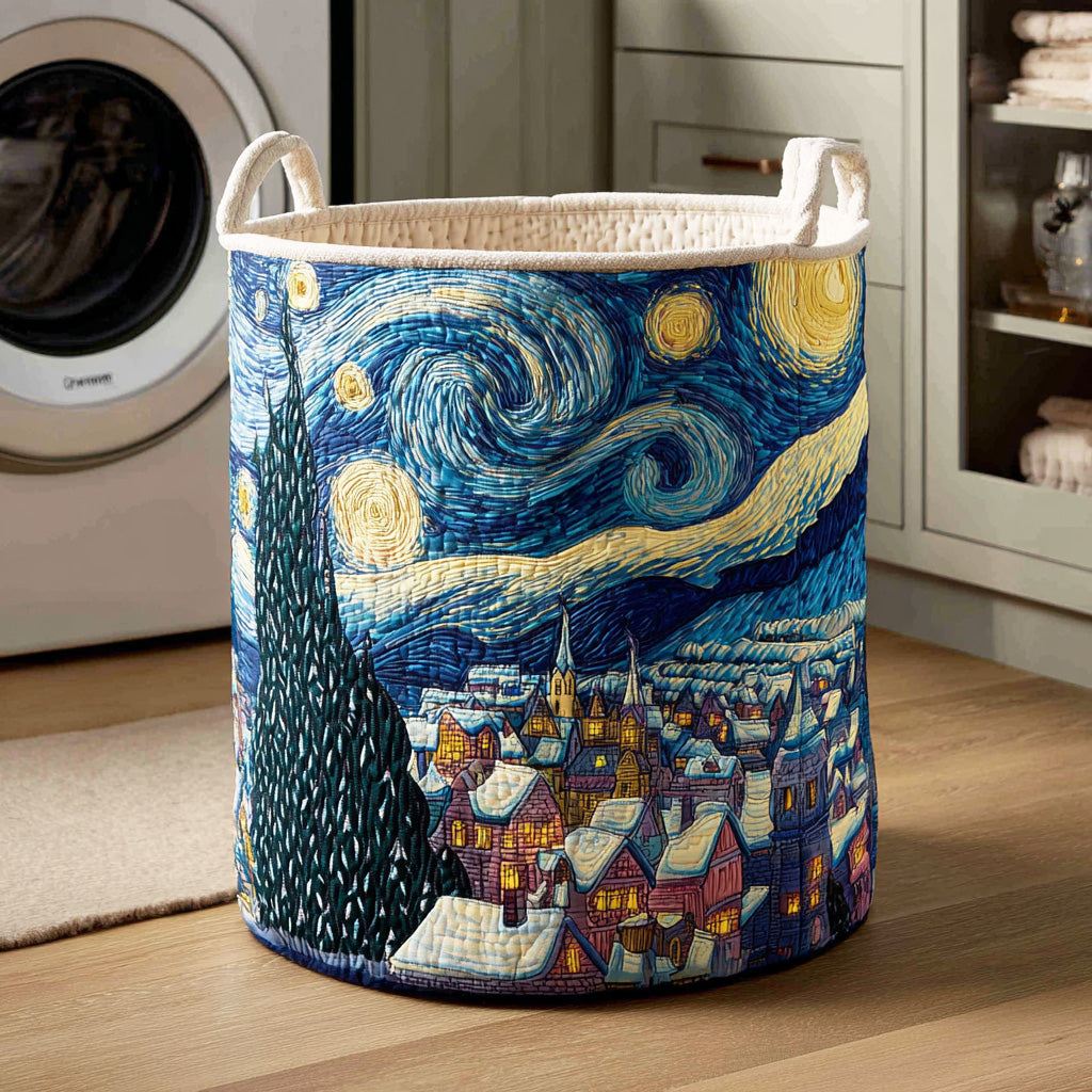 Twilight Noel Whirl Quilted Laundry Basket Best Laundry Basket Mother In Law Christmas Gift