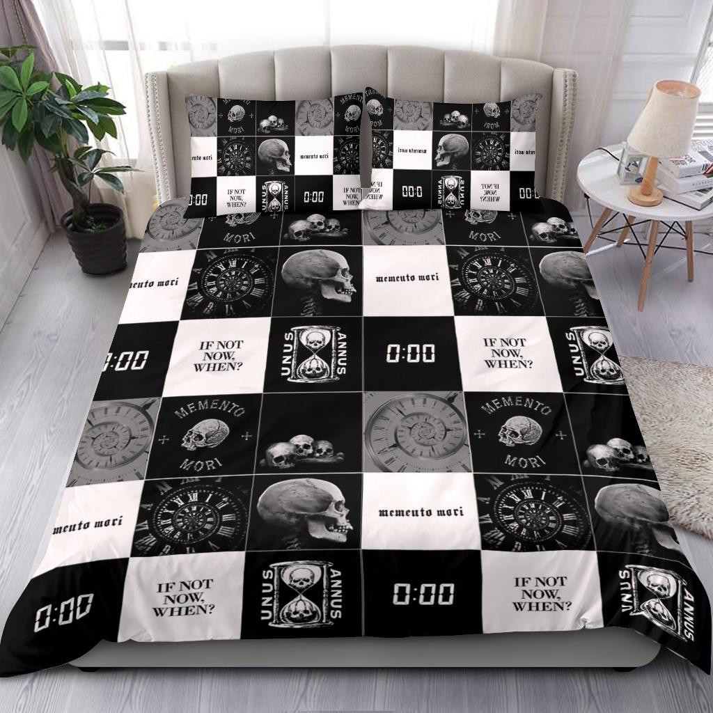 Unus Annus Merch Memento Mori Unus Annus Bedding Set Logo Skull Merchandise Markiplier