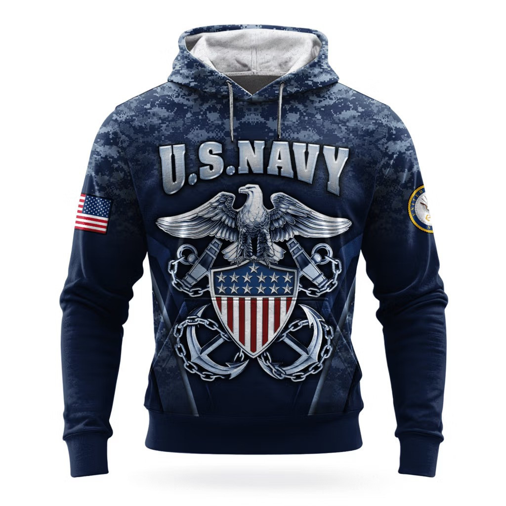 US Navy 250Th Anniversary Camo Hoodie 1775 2025 USN Merch Unique Navy Veteran Gift Ideas