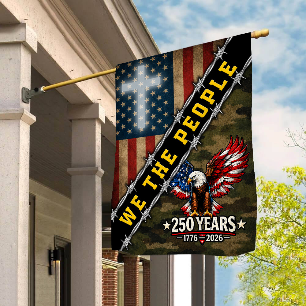 USA 250 Years Of Independence 1776 2026 Eagle Flag Patriotic Decorations Best July 4th Gift