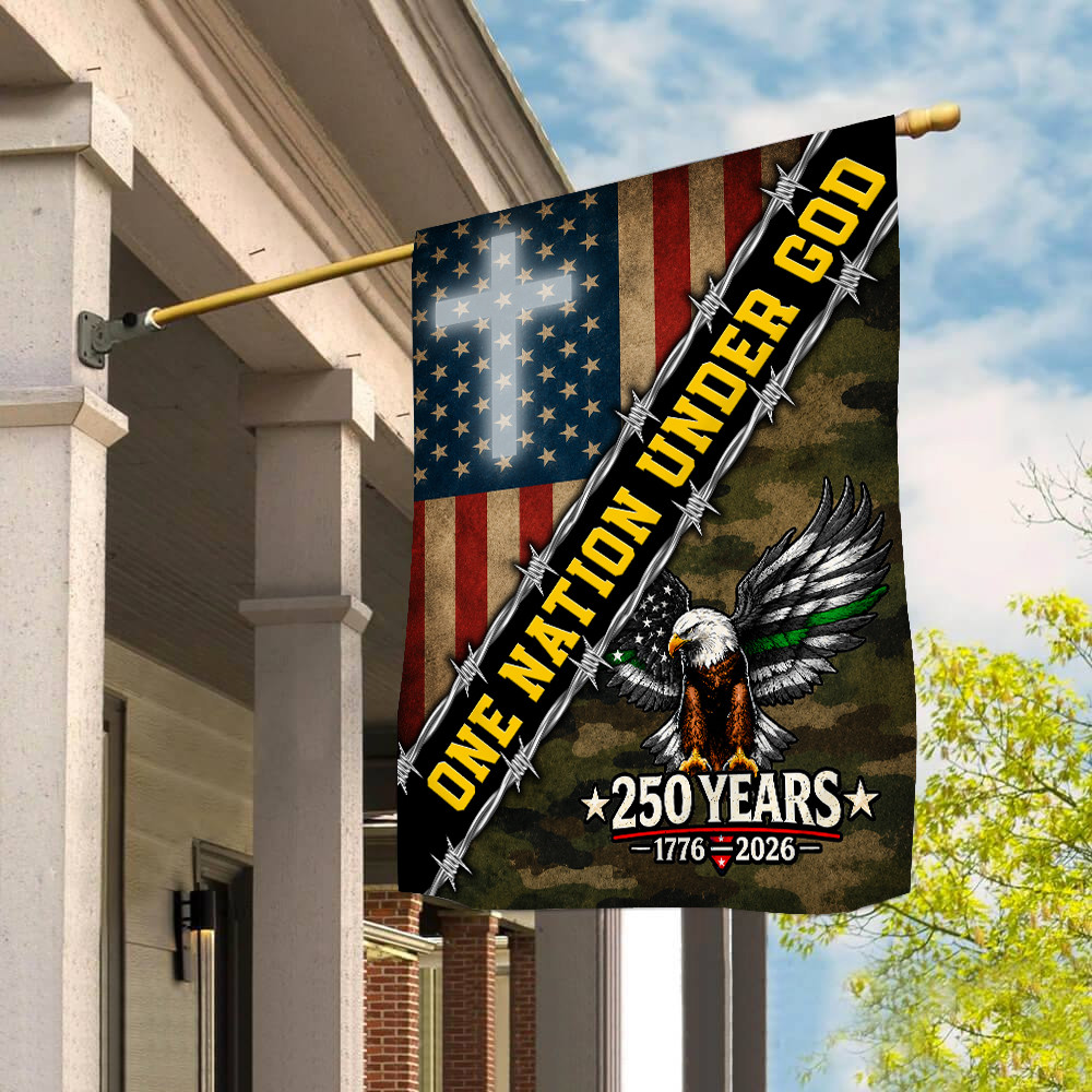 USA 250 Years One Nation Under God Eagle Flag Best July 4th Accessories Patriotic Gift