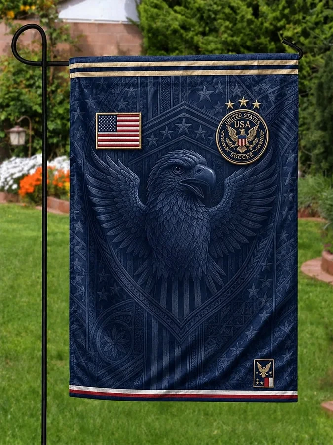 USA FIFA World Cup 2026 Eagle House Flag Best Garden Decor Cool Gift For Fans