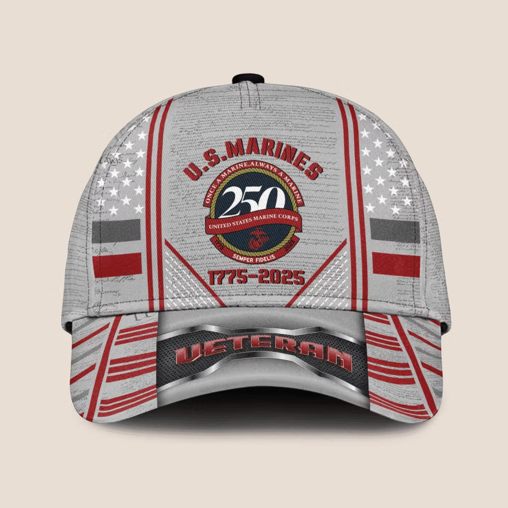 USMC Semper Fi 250Th Anniversary Hat 1775 2025 Patriotic Ball Cap Gifts For Marine Veterans