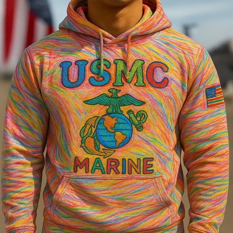 USMC Veteran Crayon Eaters 3D Print T-Shirt U.S Marine Corps Crayon Eaters Apparel - Image 4