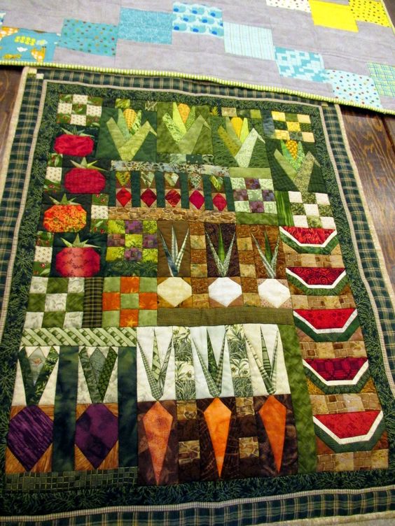 Vegetable Garden Quilted Blanket Bedding Ideas Special Gifts For Mom