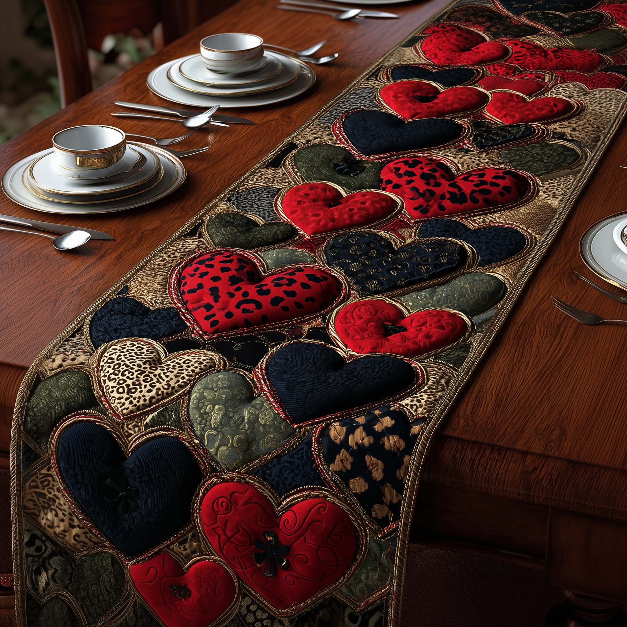 Velvet Heart Quilted Table Runner Target Valentine Table Runner Best Valentine Day Gifts For Men
