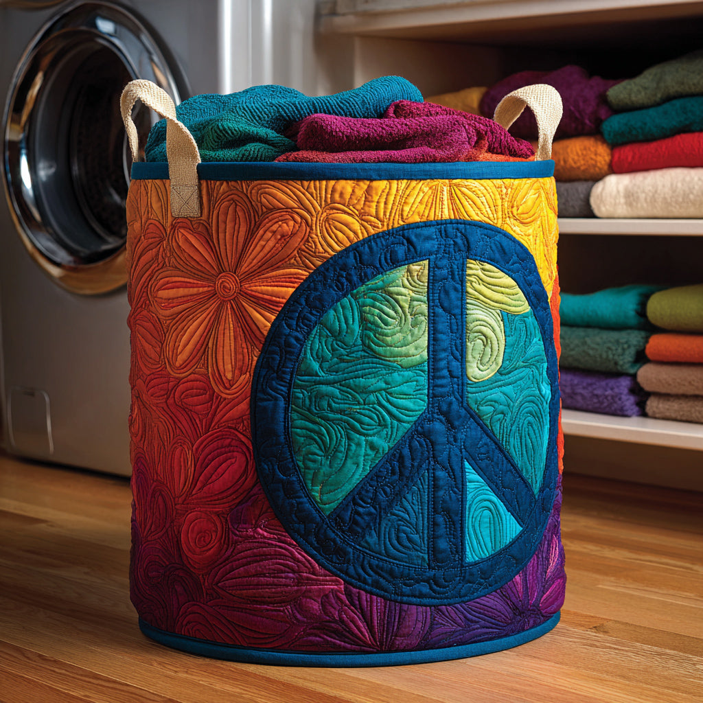 Vibe Hippie Quilted Laundry Basket Best Looking Laundry Hampers Mother's Day Gifts For Daughter In Law