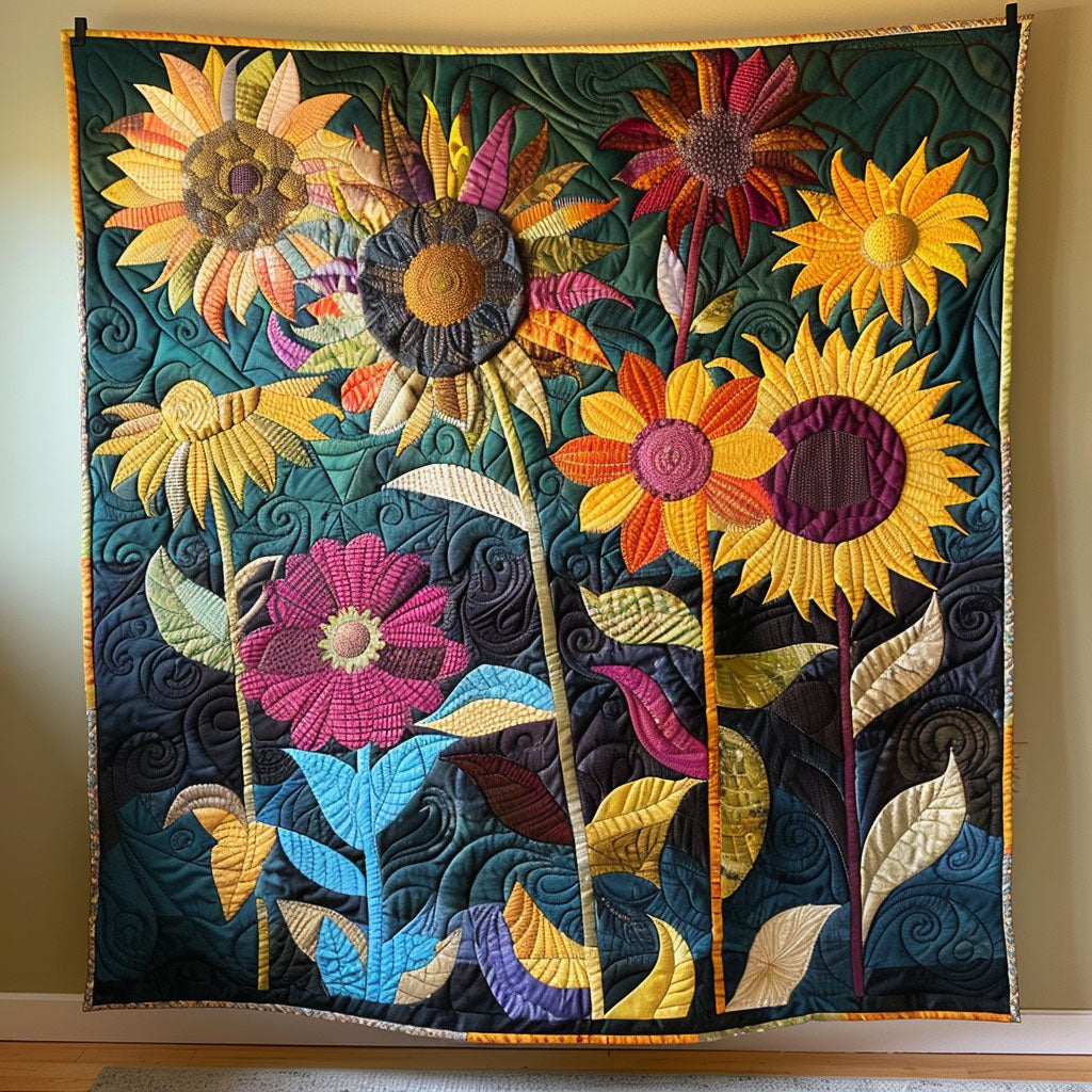 Vibrant Vistas Quilted Blanket Bed Decorations Mother's Day Ideas For Wife