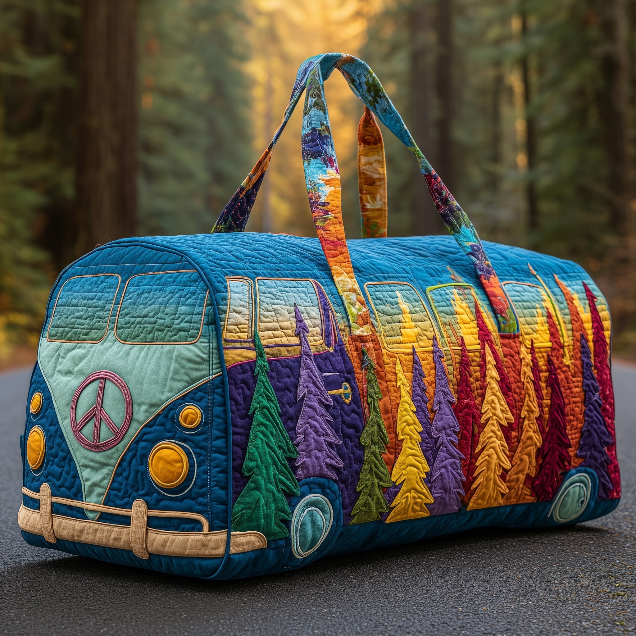 Wander Van Quilted Duffle Bag Cool Duffle Bags Great Mother's Day Gifts