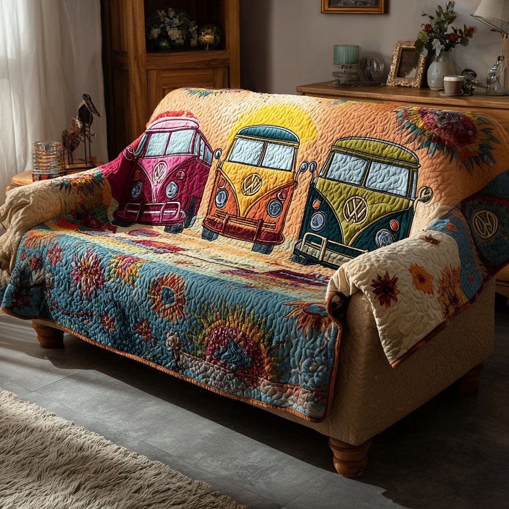 Wanderers Sunset Quilted Sofa Cover House Decor Hippie Presents