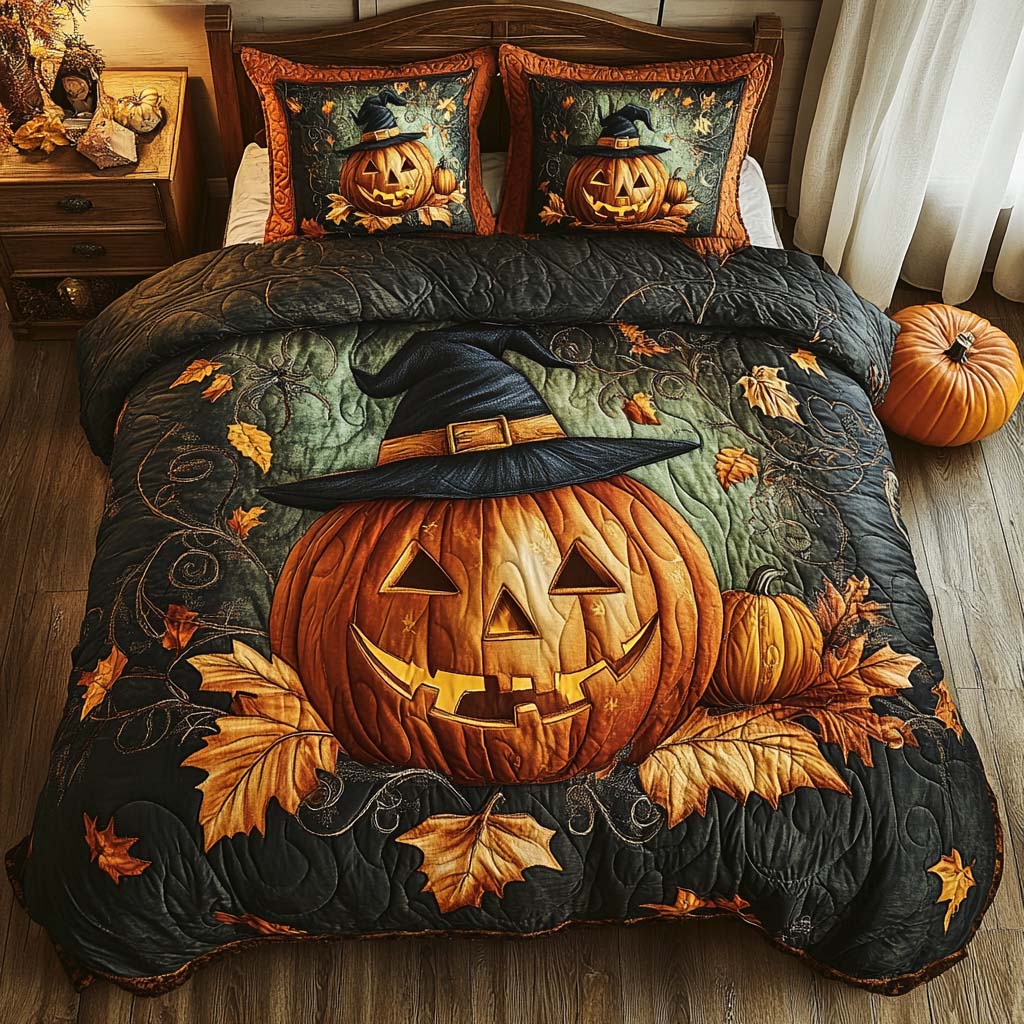 Warm Autumn Nights Quilted Bedding Set Cute Queen Bed Sheets Special Gifts From Dad To Daughter