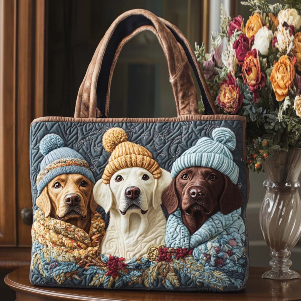 Warm Companions Quilted Tote Bag Shoulder Bag Best Christmas Present For Wife