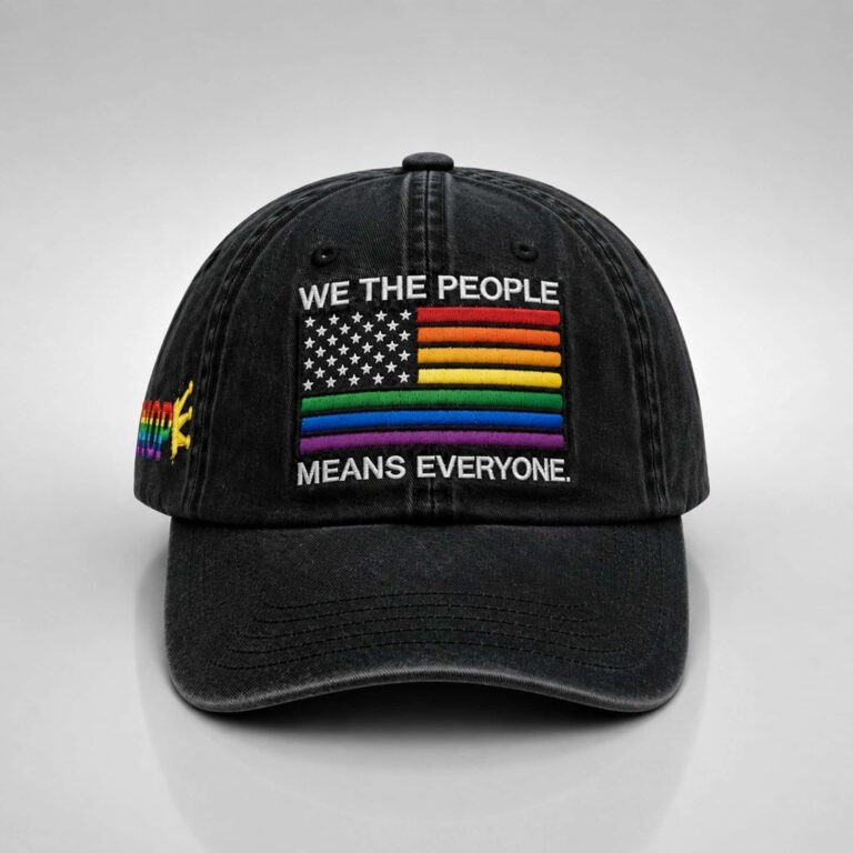 We The People Means Everyone No Kings Pride Hat Pride Merch Baseball Cap Gift For Men - Tradiviet - Image 2