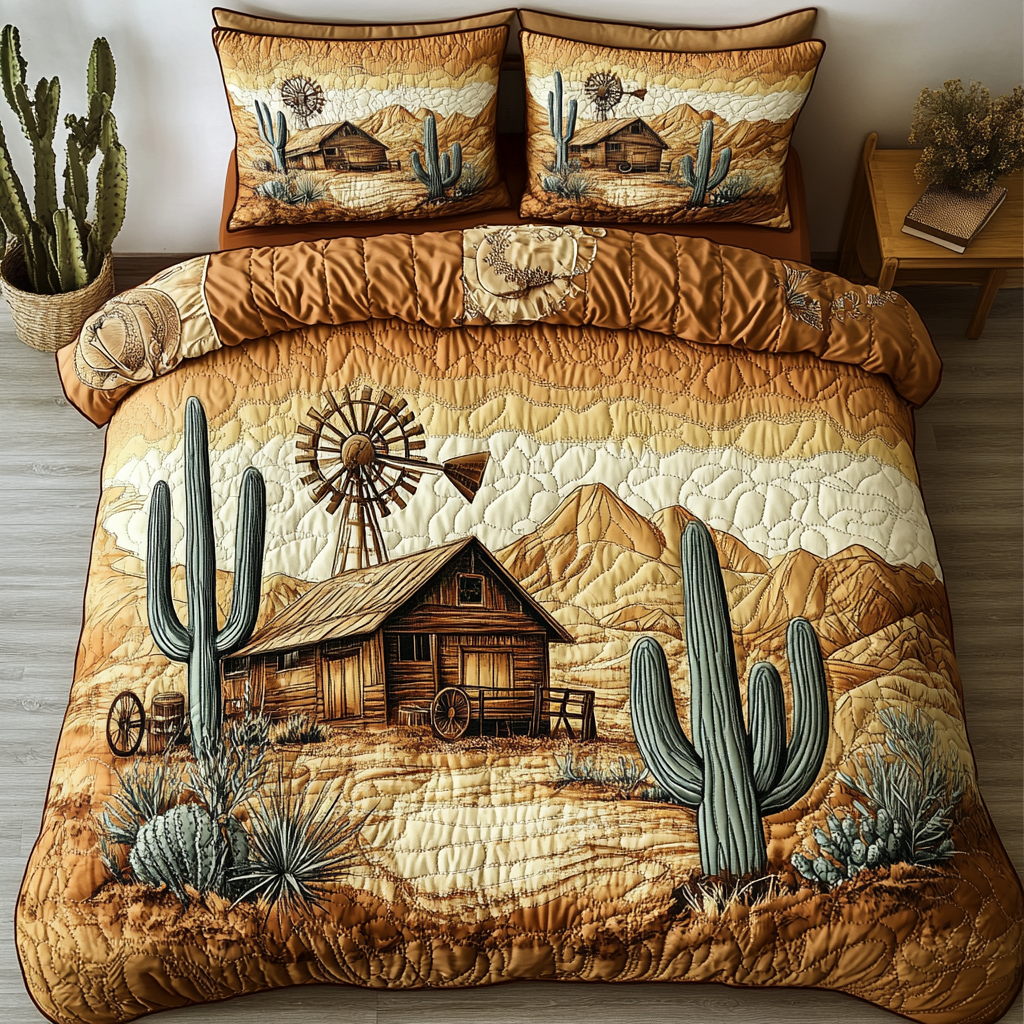 Western Charm Quilted Bedding Set Best Comforter Sets Cowboy Themed Gifts