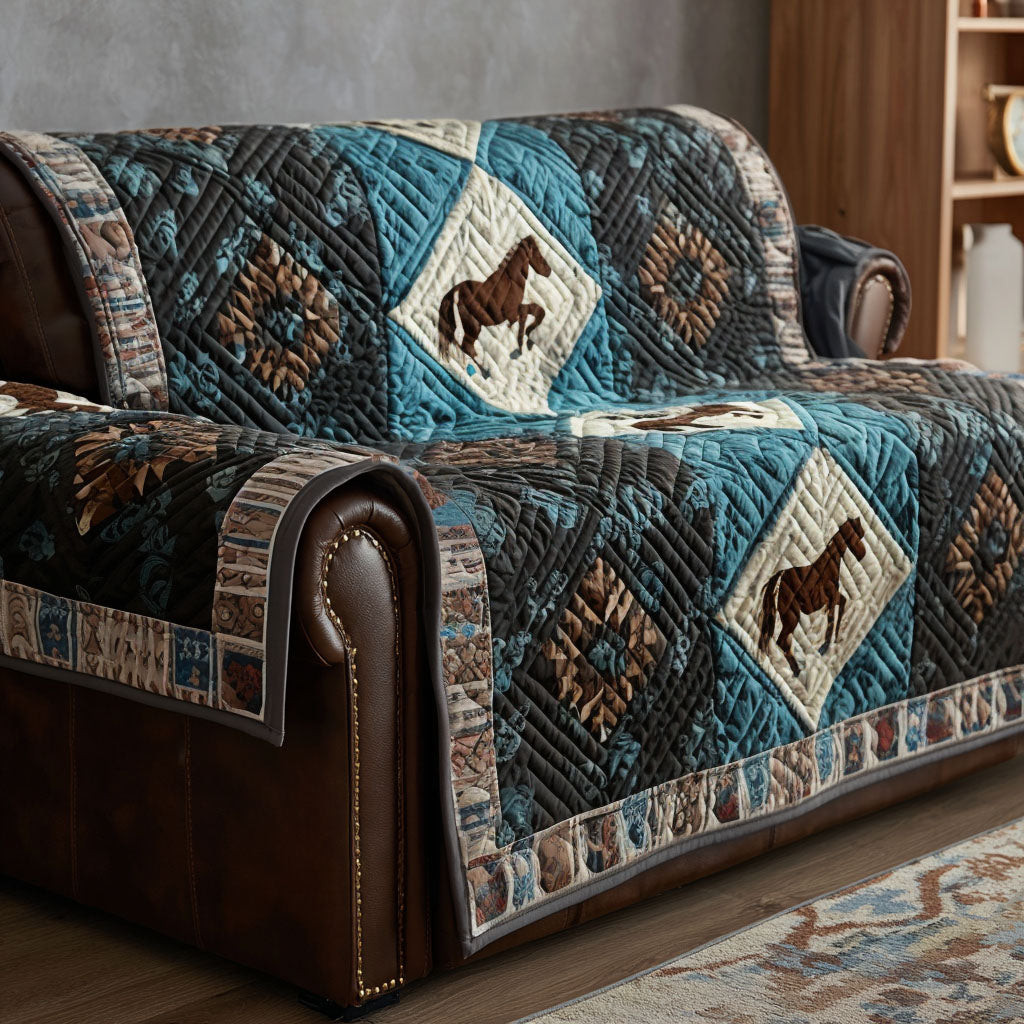 Western Solace Quilted Sofa Cover Furniture Covers Native American Gifts Online