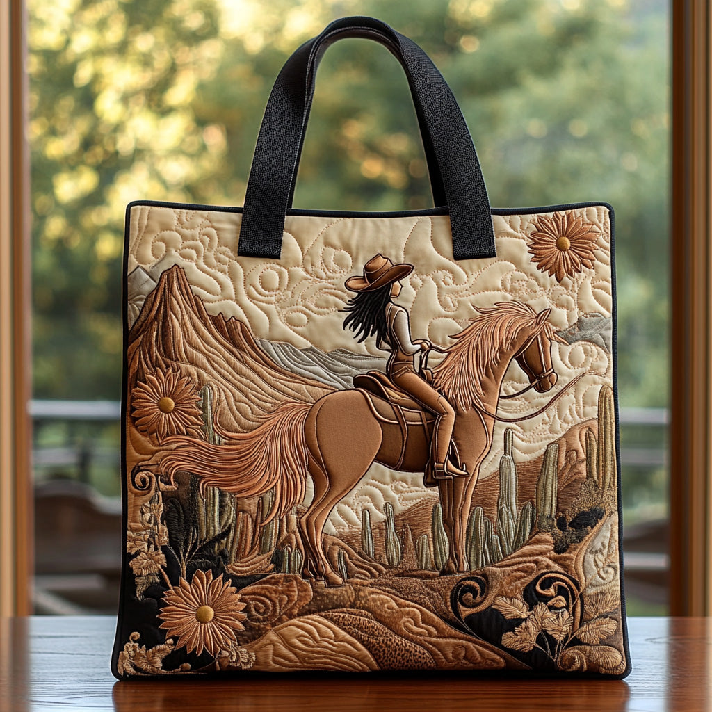 Western Whispers Quilted Tote Bag Good Shoulder Bags Presents For Mother In Law