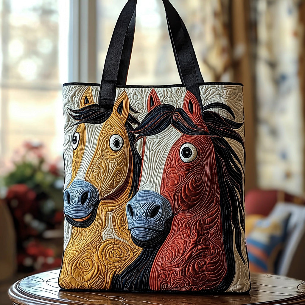 Whimsy Hoof Quilted Tote Bag Trendy Tote Birthday Ideas For Mother
