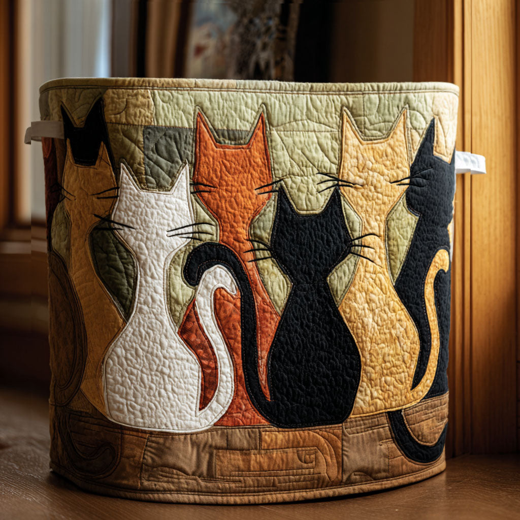 Whisker Companions Quilted Laundry Basket Good Laundry Baskets Top Housewarming Gifts
