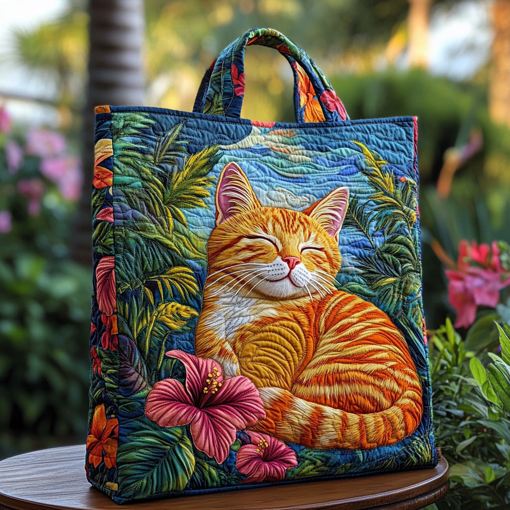 Whisker Dreams Quilted Tote Bag Most Popular Shoulder Bags Cat Gifts For Lady