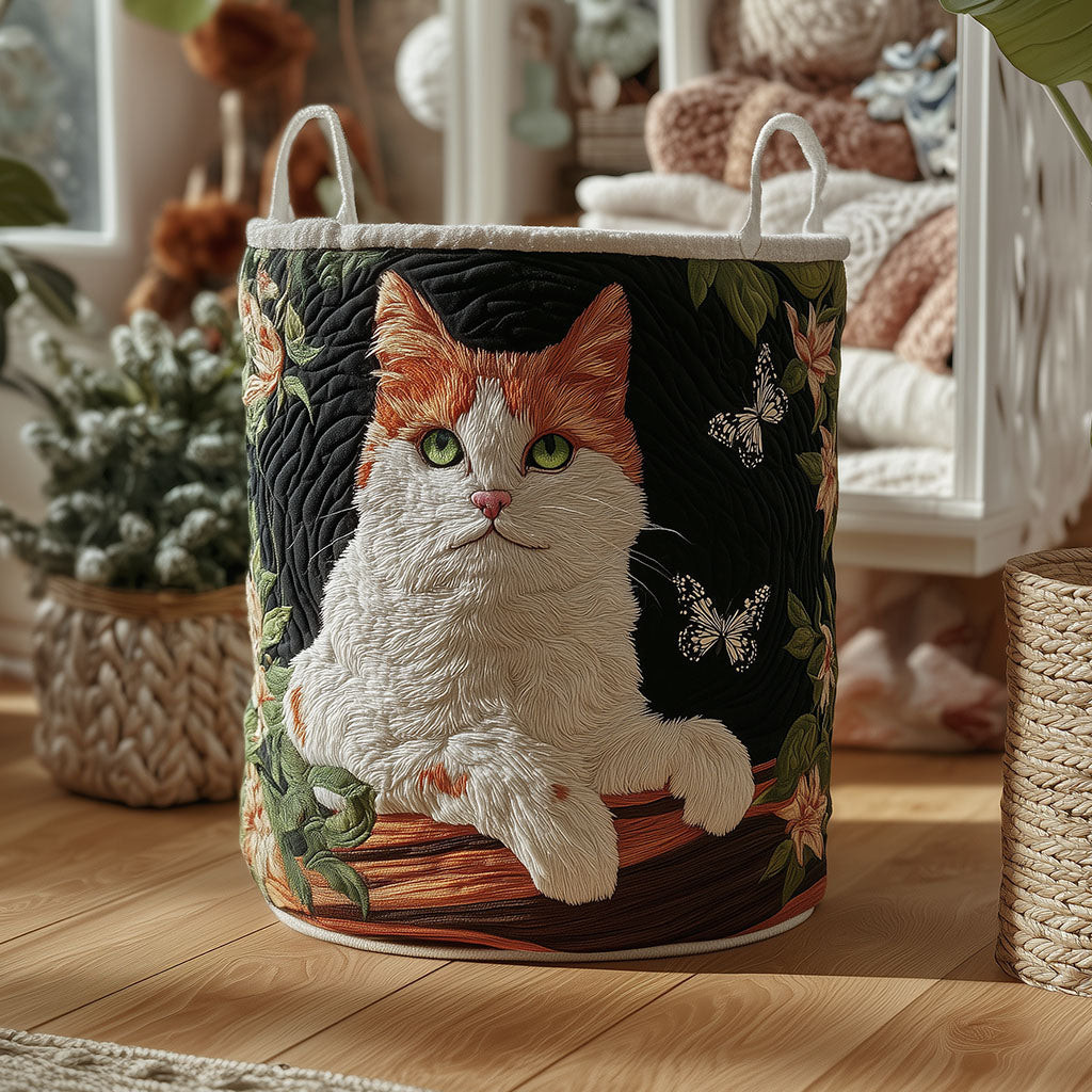 Whisker Lane Quilted Laundry Basket Laundry Hamper Best New Home Gifts