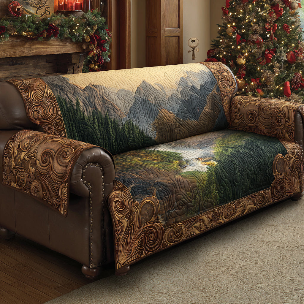 Whisper Forest Quilted Sofa Cover Sofa Protector Cover Good Family Gifts