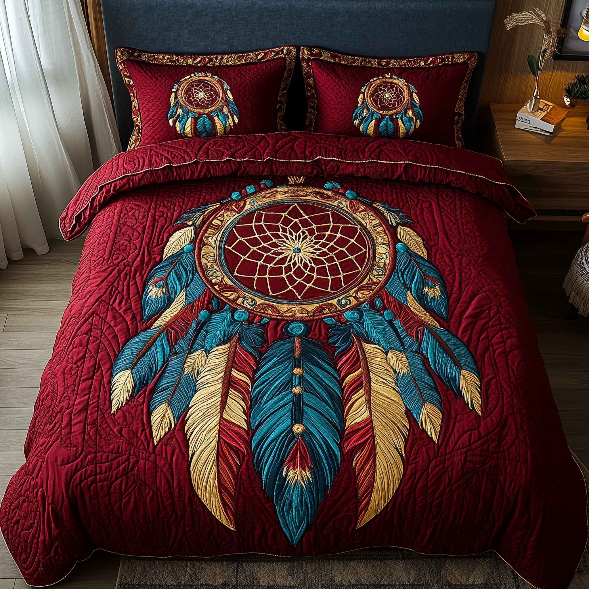 Whispering Dreams Quilted Bedding Set Quilt Comforter Sets Native American Wedding Gifts