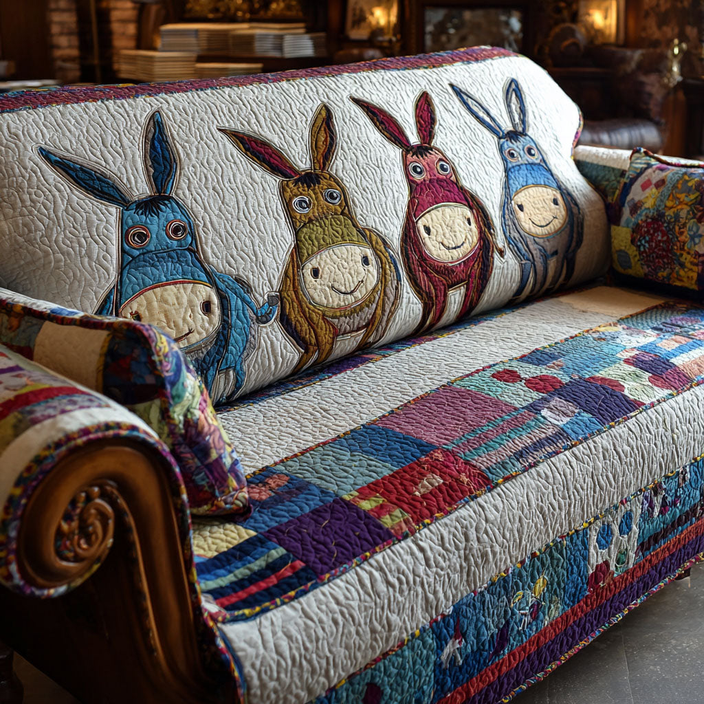 Whispering Hooves Quilted Sofa Cover Sofa Protector Cover Gifts For Horse Lovers