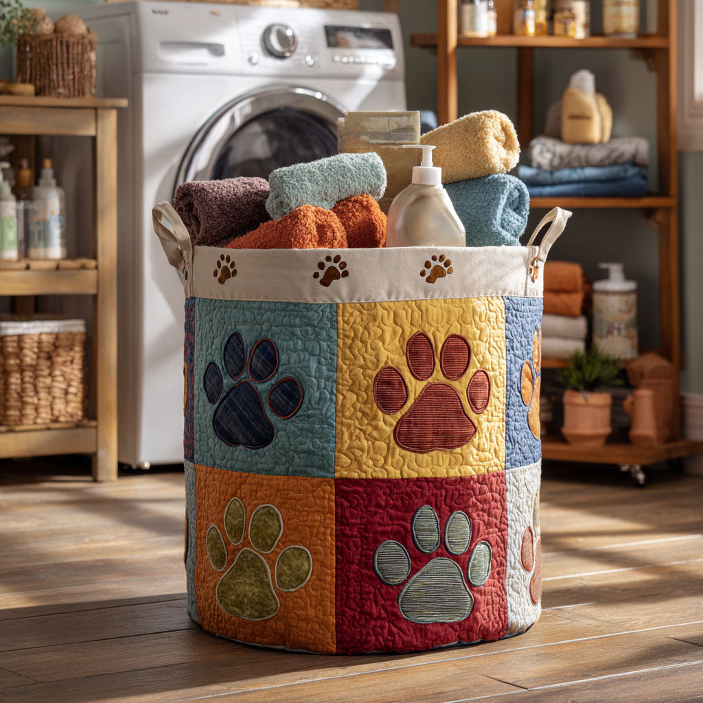 Whispering Pawlight Quilted Laundry Basket Best Laundry Basket Awesome Gifts For Cat Lovers