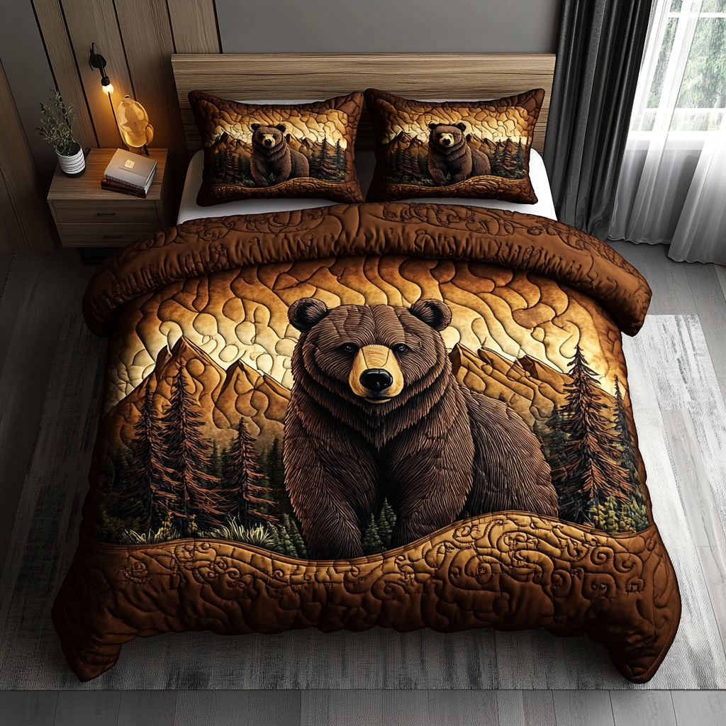 Whispering Woods Quilted Bedding Set Cute Bedroom Decor Online Mother' Day Gifts