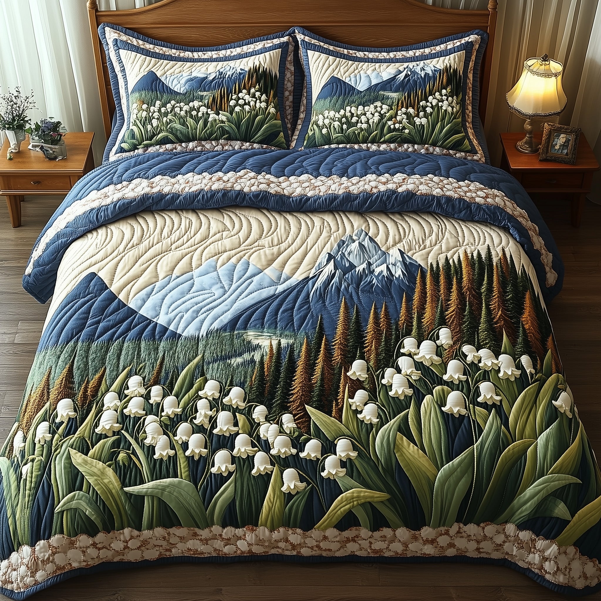 Whispers of the Valley Quilted Bedding Set Nice Bed Sheet Sets Best Gift Ideas For Mom