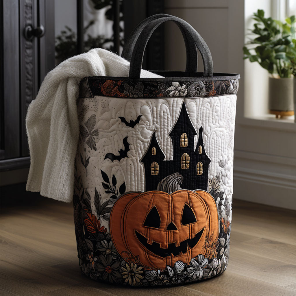 Wicked Vine Quilted Laundry Basket Unique Clothes Hamper Gifts For Halloween Lovers