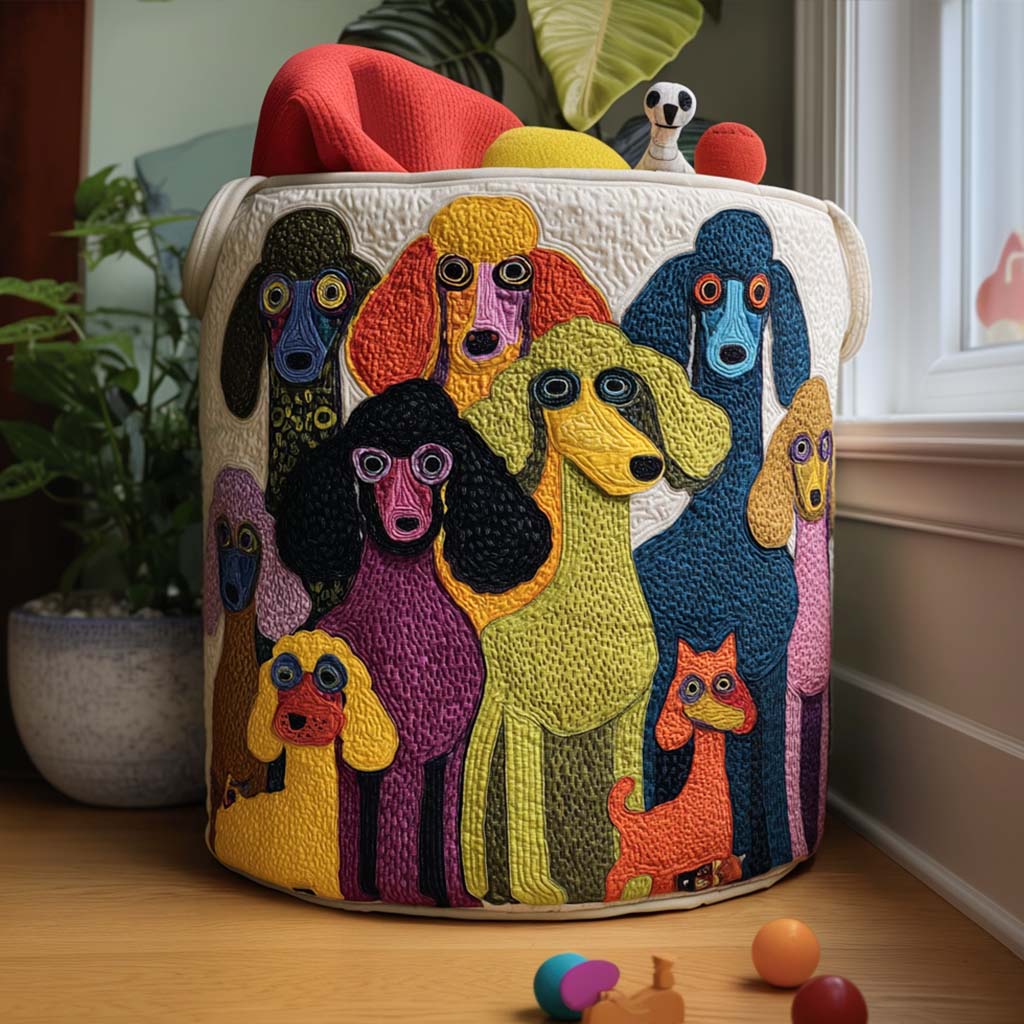 Wiggle Wag World Quilted Laundry Basket Best Foldable Laundry Basket House Warming Idea