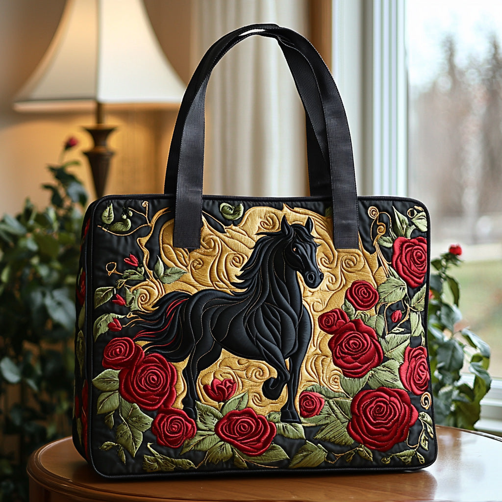 Wild Bloom Quilted Tote Bag Most Popular Shoulder Bags Cute Gifts For Mom