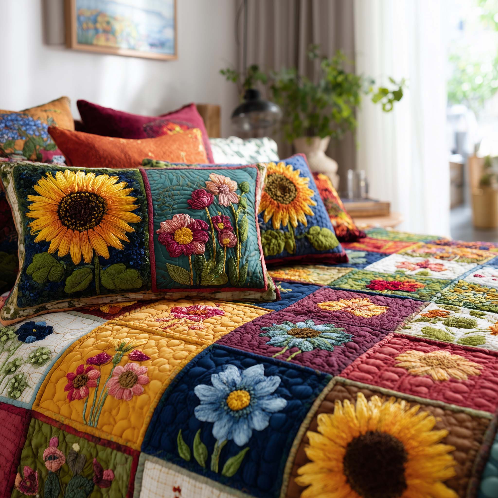 Wild Flora Quilted Bedding Set Best Bedding Sets Mothers Day Gift Suggestions
