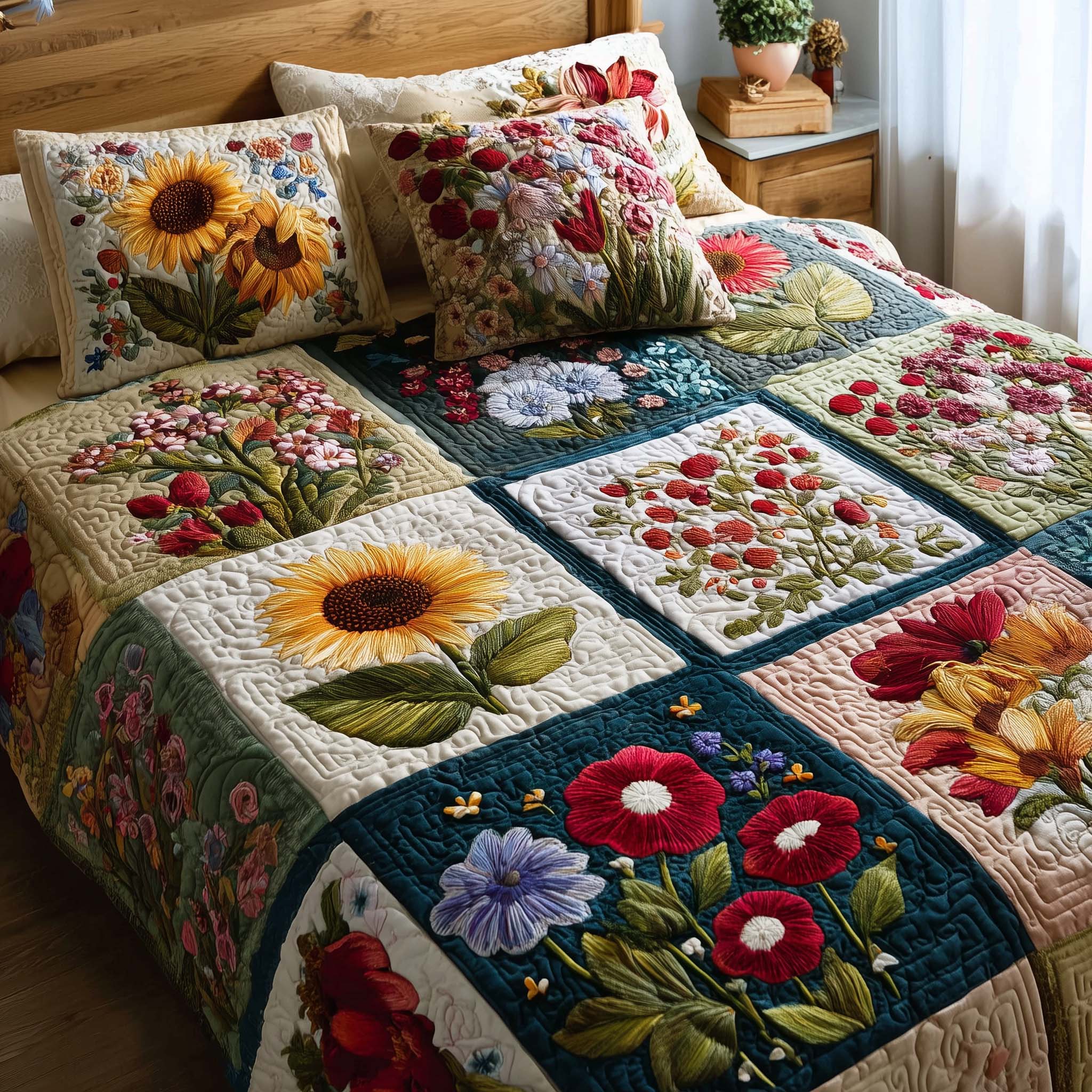 Wild Flora Quilted Bedding Set Best Sheets Ever Mothers Birthday Present