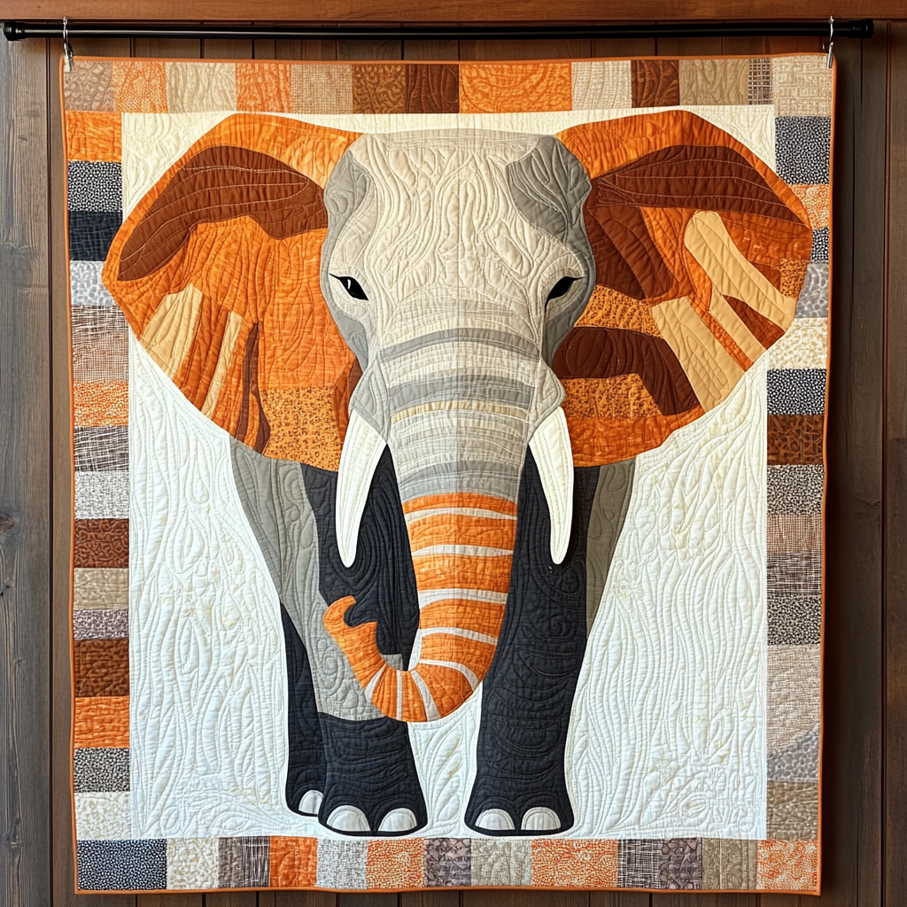 Wild Heritage Quilted Blanket Comforter Sets Queen Gifts For Elephant Lovers