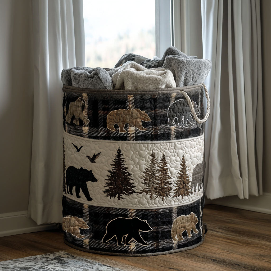 Wild Ridge Plaid Quilted Laundry Basket Unique Laundry Basket Fathers Day Gifts Special