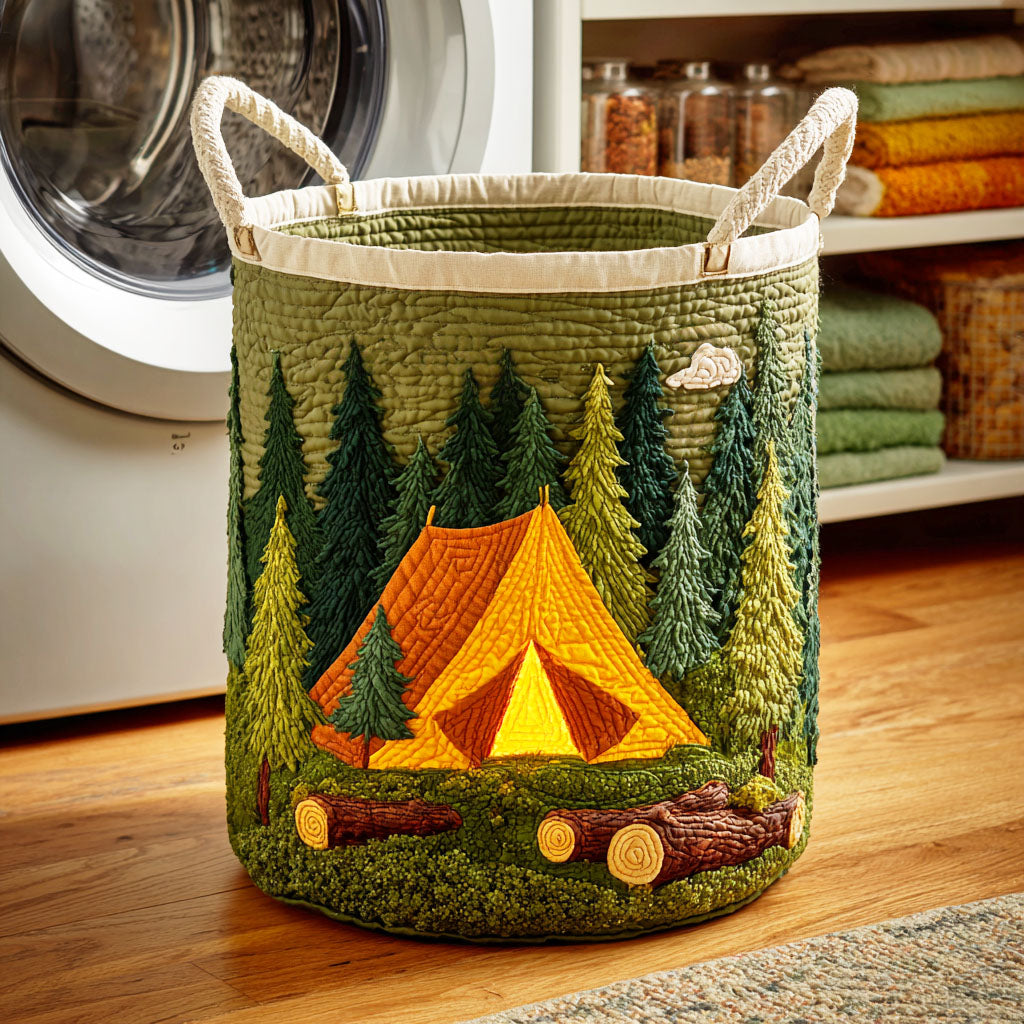 Wild Tent Quilted Laundry Basket Laundry Room Decor Ideas Cute Camping Gifts
